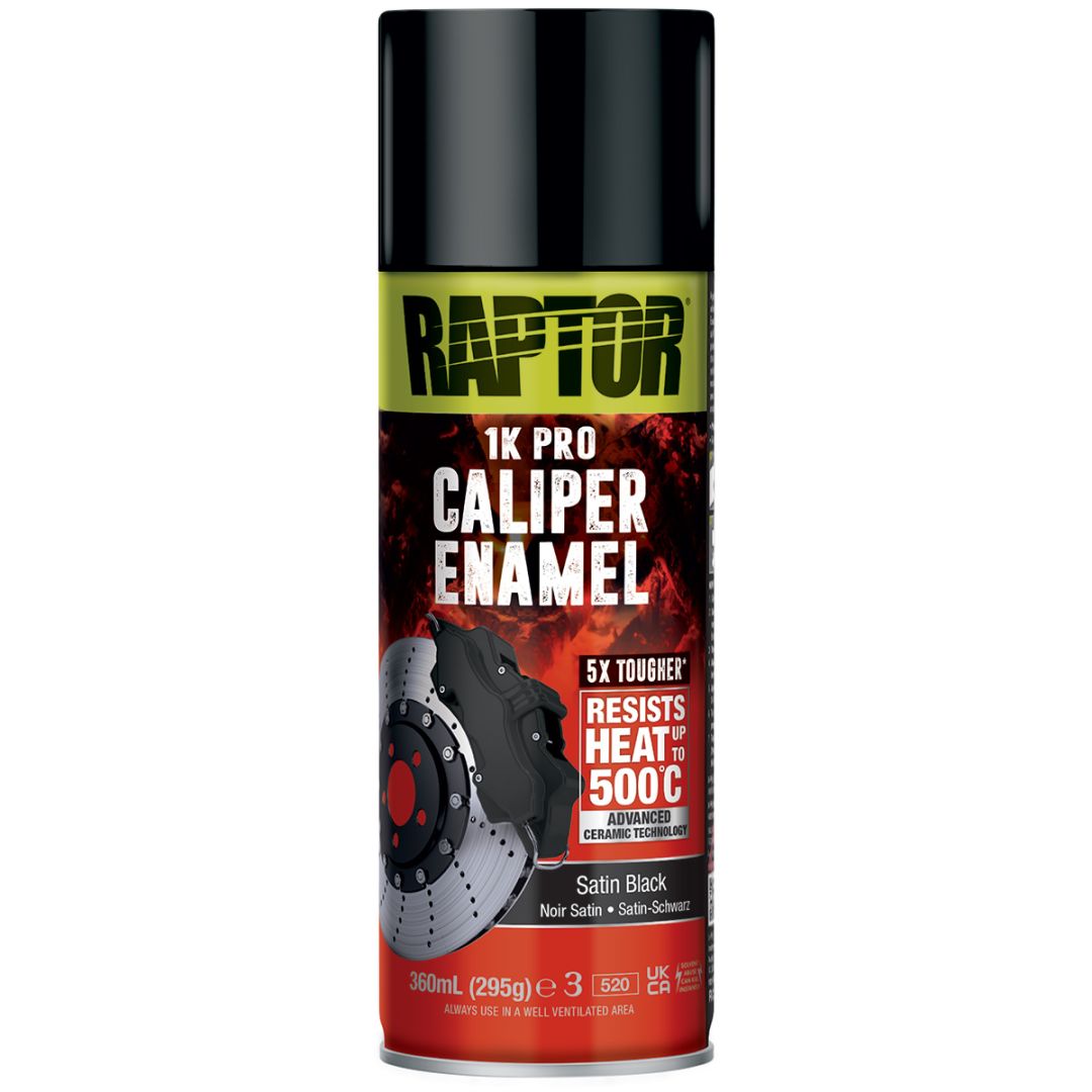 Caliper Enamel Satin Black 500C 400ml Raptor